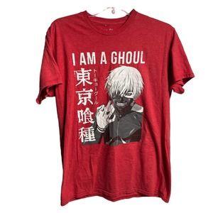 Tokyo Ghoul T-Shirt Mens Large Anime Red Funimation